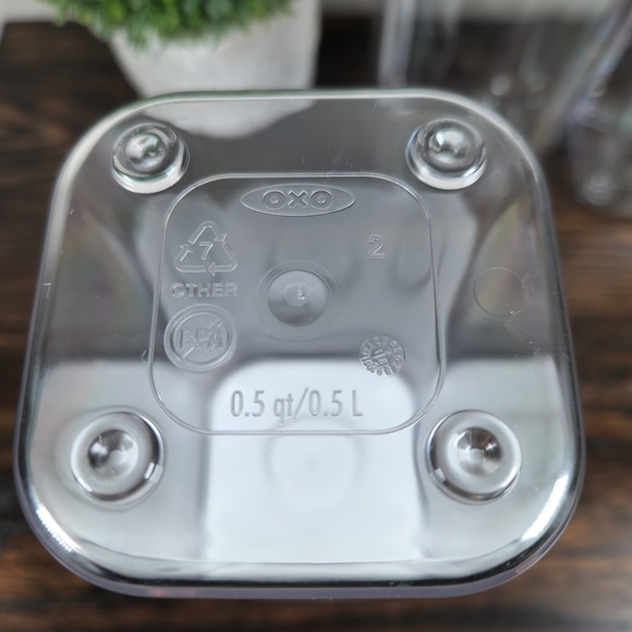 Set 3-OXO POP Container .5 Qt Airtight Storage Canisters BPA Free Organization - Picture 3 of 3